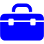 blue tool box icon