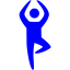 blue yoga icon