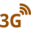 brown 3g icon