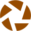 brown aperture icon