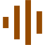 brown audio spectrum icon