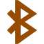 brown bluetooth 3 icon