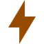 brown bolt icon