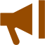 brown bullhorn icon