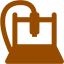 brown cnc machine icon