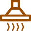 brown cooker hood icon