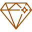 brown diamond icon