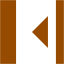 brown expand right icon