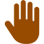 brown hand cursor icon