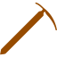 brown ice axe icon