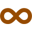 brown infinity icon