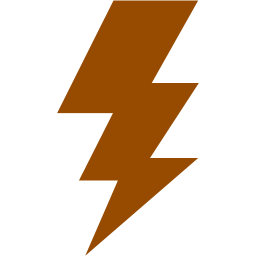 Brown lightning bolt icon - Free brown lightning bolt icons