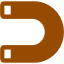 brown magnet icon