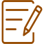 brown notepad icon