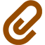 brown paperclip icon