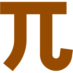 pi sign icon