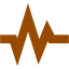 brown pulse icon