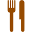 brown restaurant icon