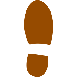 right shoe footprint icon