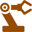 brown robot icon