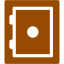 brown safe icon