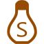 brown salt shaker icon