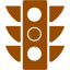 brown semaphore icon