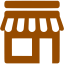 brown shop icon