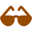 brown sun glasses icon