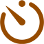 brown timer icon