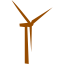 brown windmill icon