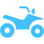 caribbean blue 4 wheeler icon