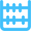 caribbean blue abacus icon