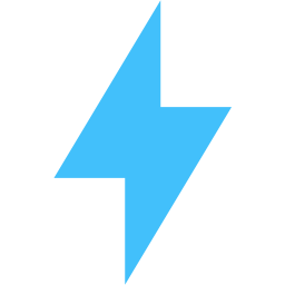 Caribbean blue bolt icon - Free caribbean blue lightning bolt icons