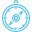 caribbean blue compass 2 icon