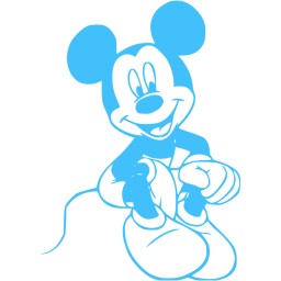 Caribbean blue mickey mouse 28 icon - Free caribbean blue Mickey Mouse