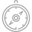 dark gray compass 2 icon