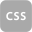 dark gray css icon