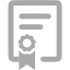 dark gray diploma icon