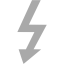 dark gray electricity icon