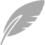 dark gray feather icon