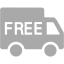 dark gray free shipping icon