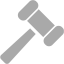 dark gray gavel icon