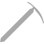 dark gray ice axe icon