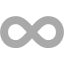 dark gray infinity icon