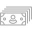 dark gray money 2 icon