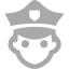 dark gray police 3 icon