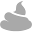 dark gray poo icon