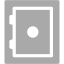 dark gray safe icon