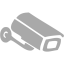 dark gray security camera icon